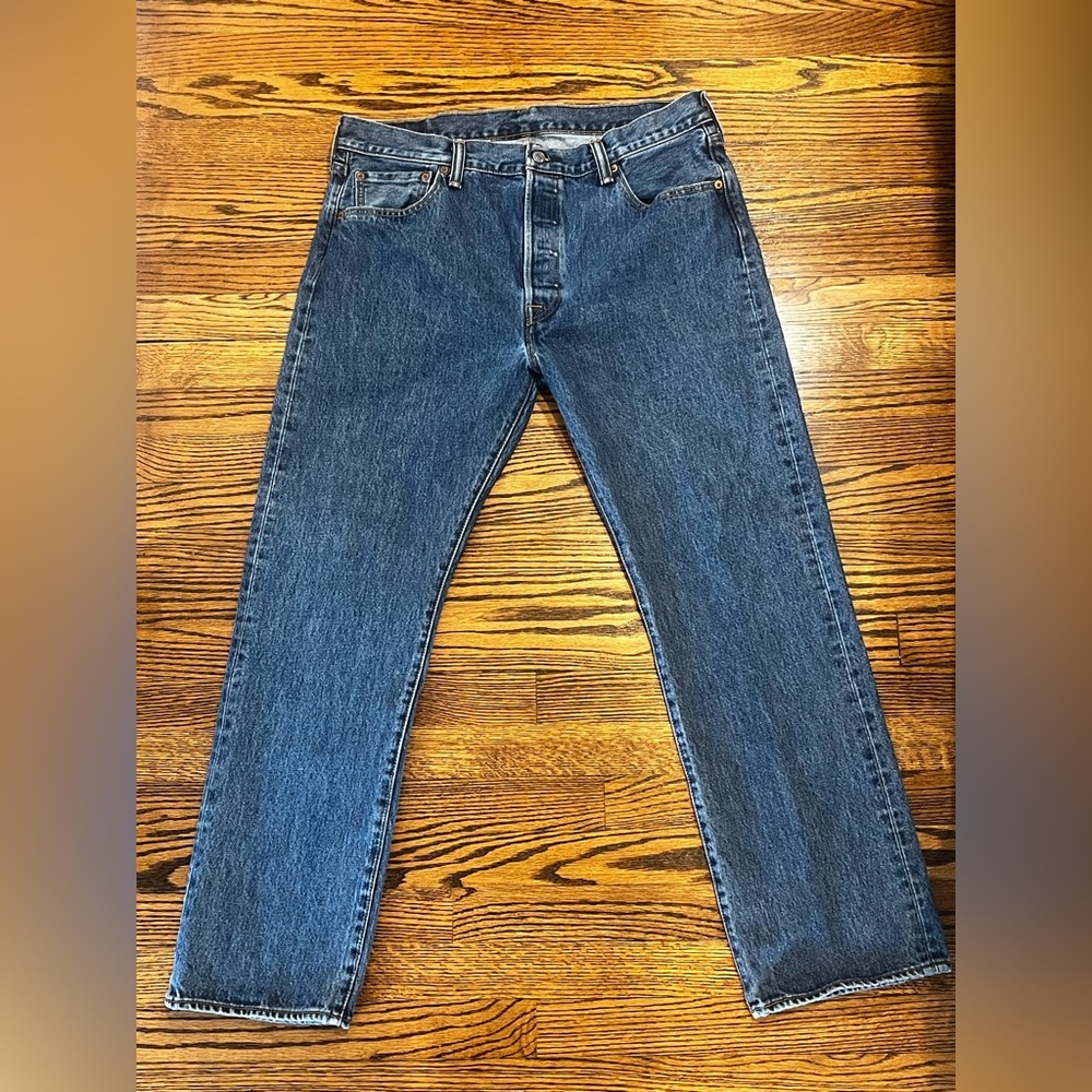 NWOT Vintage Levi’s 501 Jeans 90s Button Fly 36x30 Red Tab Straight Leg